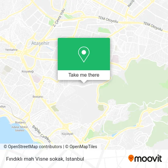 Fındıklı mah Visne sokak map