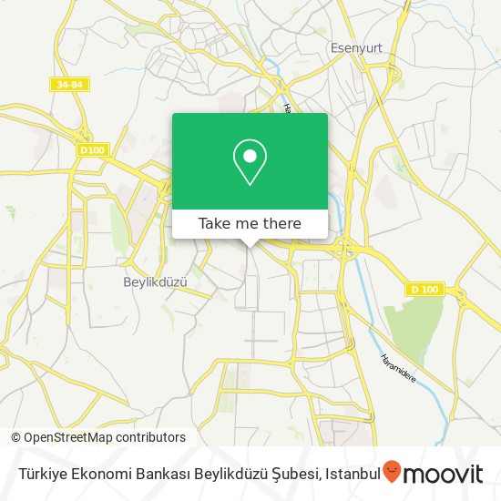 Türkiye Ekonomi Bankası Beylikdüzü Şubesi map