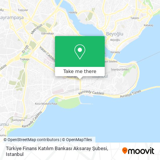 Türkiye Finans Katılım Bankası Aksaray Şubesi map