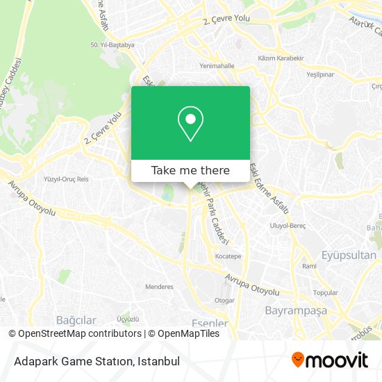 Adapark Game Statıon map