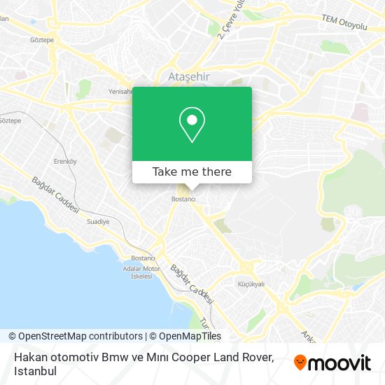 Hakan otomotiv Bmw ve Mını Cooper Land Rover map