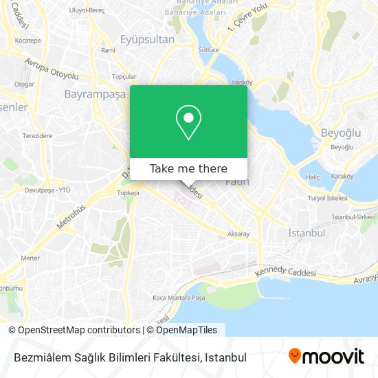 Bezmiâlem Sağlık Bilimleri Fakültesi map