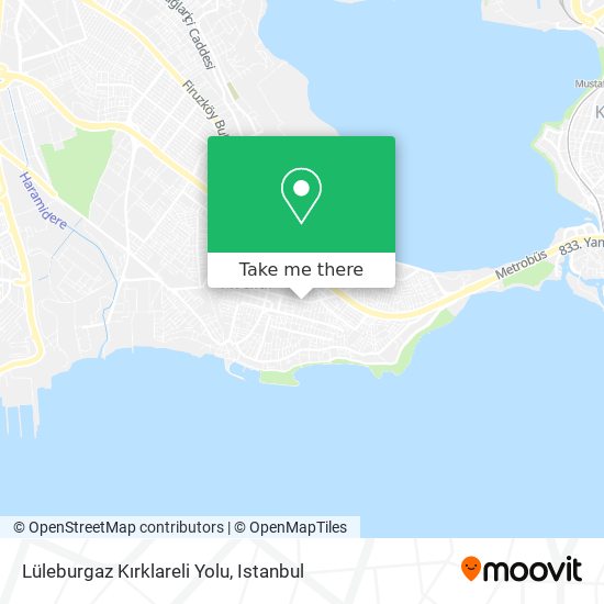 Lüleburgaz Kırklareli Yolu map