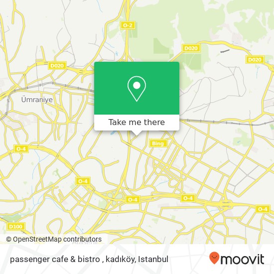 passenger cafe & bistro , kadıköy map