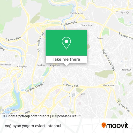 çağlayan yaşam evleri map