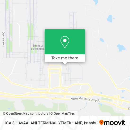 İGA 3.HAVAALANI TERMİNAL YEMEKHANE map