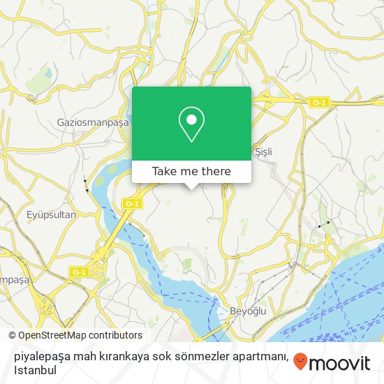 piyalepaşa mah kırankaya sok sönmezler apartmanı map