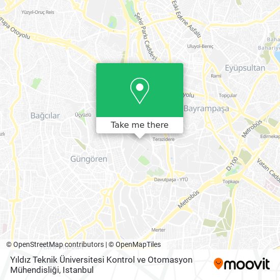 Yıldız Teknik Üniversitesi Kontrol ve Otomasyon Mühendisliği map