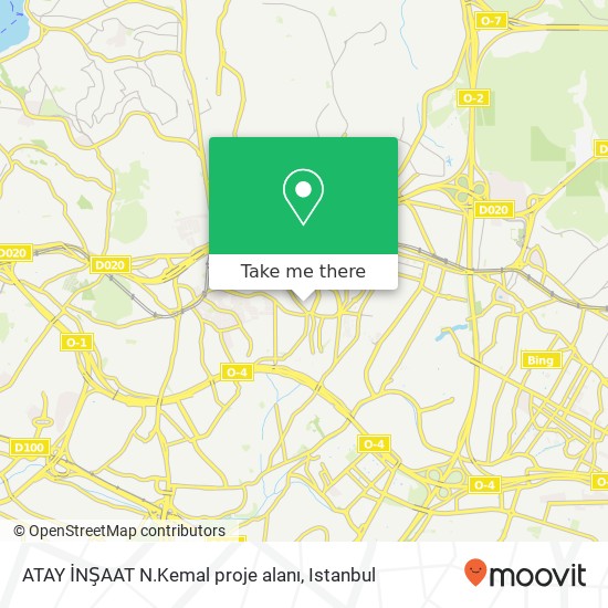 ATAY İNŞAAT N.Kemal  proje alanı map