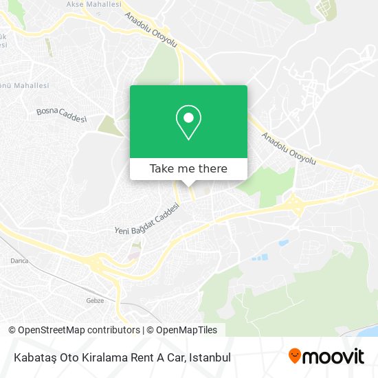 Kabataş Oto Kiralama Rent A Car map