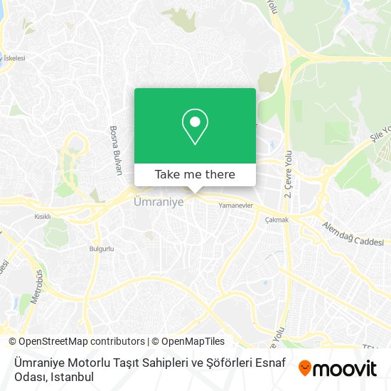 Ümraniye Motorlu Taşıt Sahipleri ve Şöförleri Esnaf Odası map