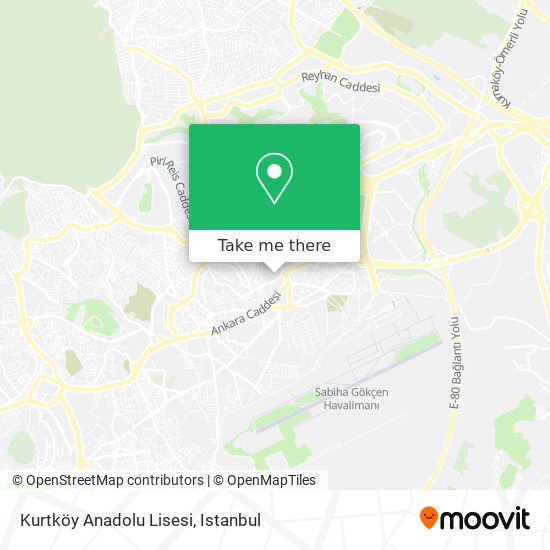 Kurtköy Anadolu Lisesi map