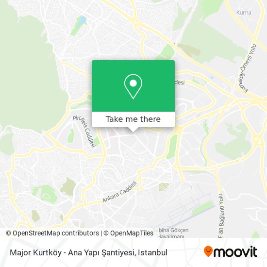Major Kurtköy - Ana Yapı Şantiyesi map