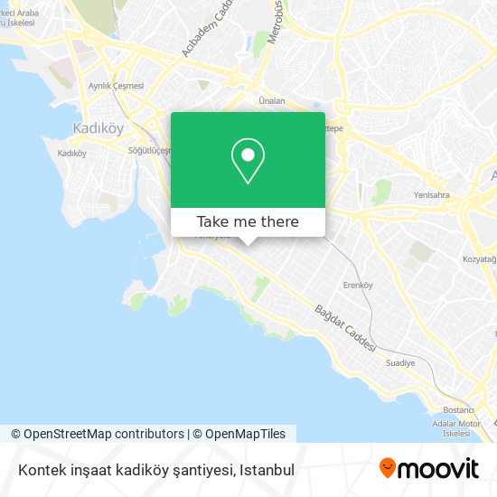 Kontek inşaat kadiköy şantiyesi map