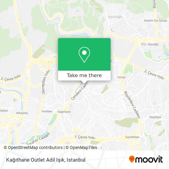 Kağıthane Outlet Adil Işık map