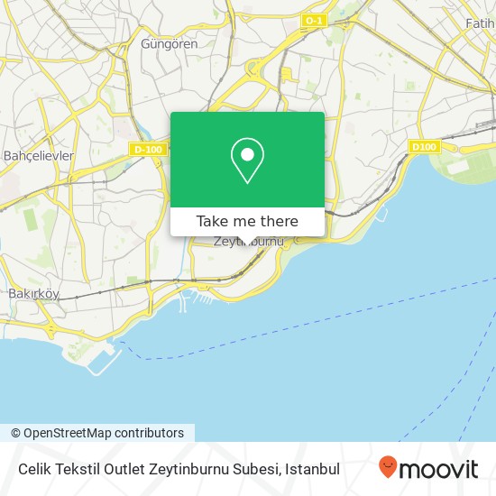 Celik Tekstil Outlet Zeytinburnu Subesi map