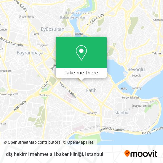 diş hekimi mehmet ali baker kliniği map