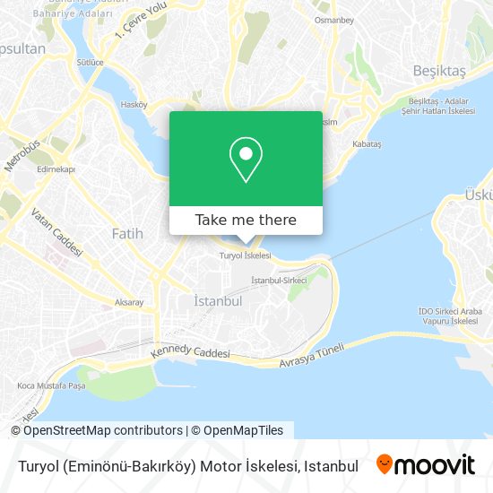 Turyol (Eminönü-Bakırköy) Motor İskelesi map
