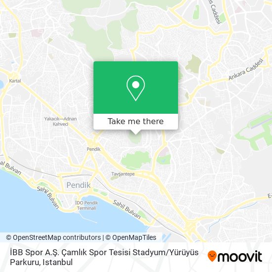 İBB Spor A.Ş. Çamlık Spor Tesisi Stadyum / Yürüyüs Parkuru map