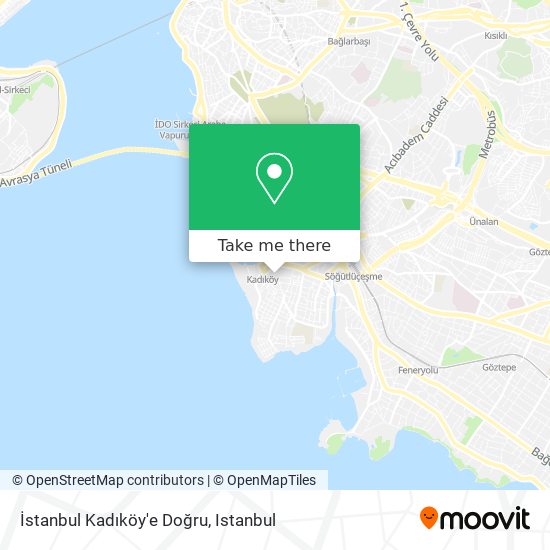 İstanbul Kadıköy'e Doğru map