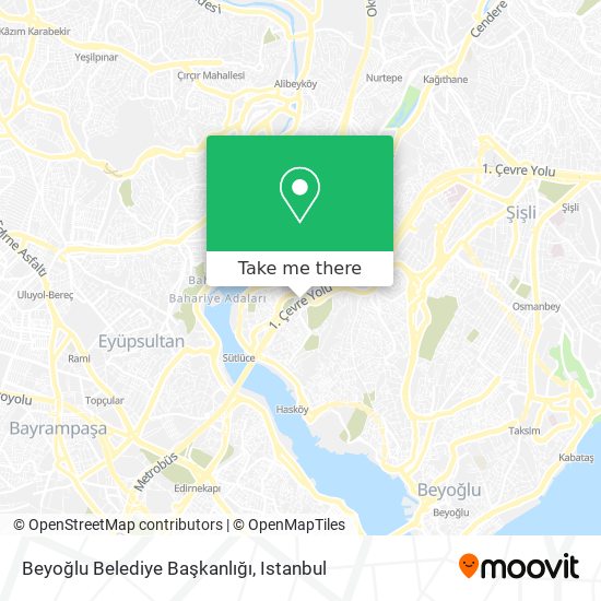 Beyoğlu Belediye Başkanlığı map