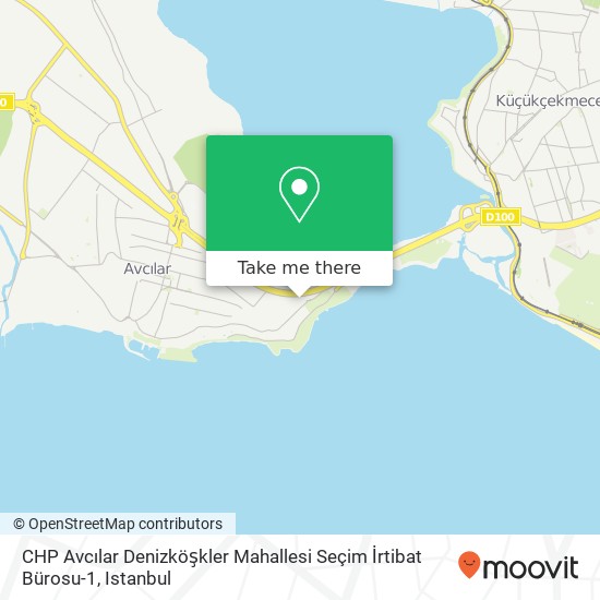 CHP Avcılar Denizköşkler Mahallesi Seçim İrtibat Bürosu-1 map