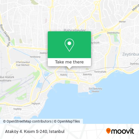 Ataköy 4. Kısım S-240 map