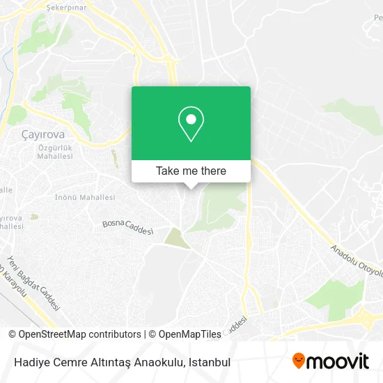 Hadiye Cemre Altıntaş Anaokulu map