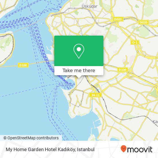 My Home Garden Hotel Kadıköy map