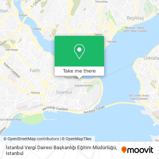 İstanbul Vergi Dairesi Başkanlığı Eğitim Müdürlüğü map