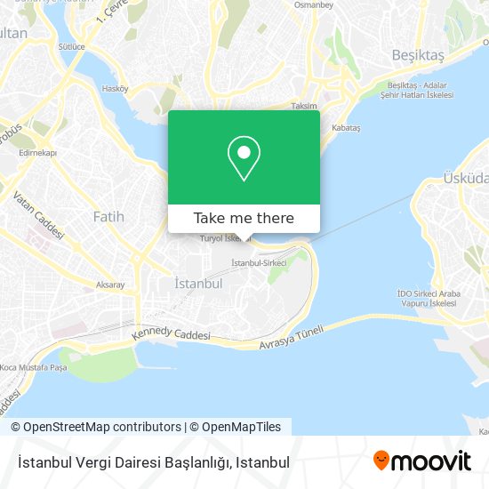 İstanbul Vergi Dairesi Başlanlığı map