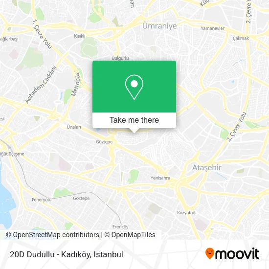 20D Dudullu - Kadıköy map