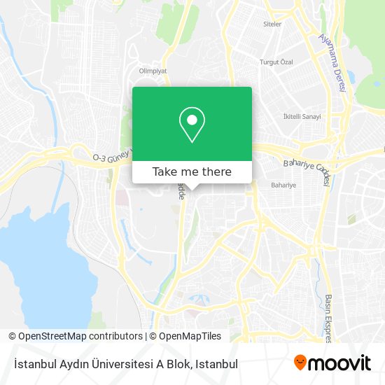 İstanbul Aydın Üniversitesi A Blok map