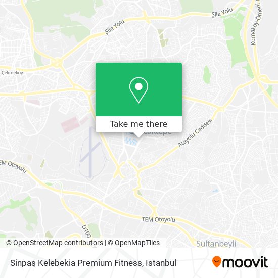 Sinpaş Kelebekia Premium Fitness map