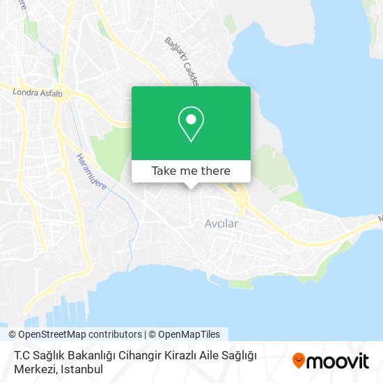 T.C Sağlık Bakanlığı Cihangir Kirazlı Aile Sağlığı Merkezi map