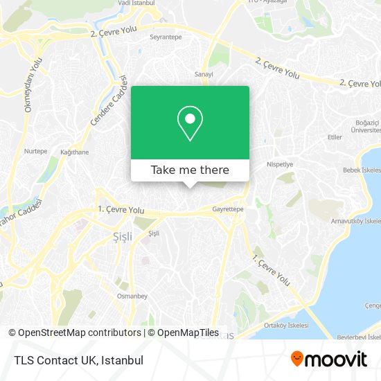how to get to tls contact uk in gulbahar sisli by bus metro or cable car