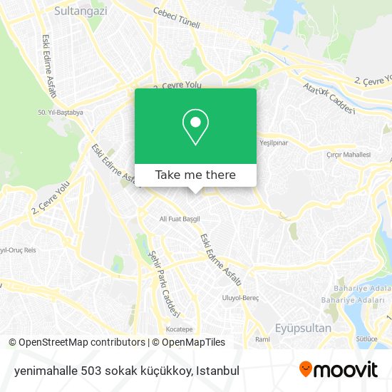 yenimahalle 503 sokak küçükkoy map