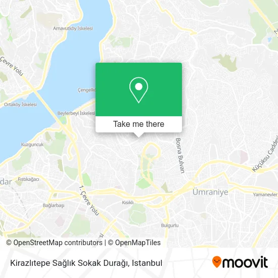 Kirazlıtepe Sağlık Sokak Durağı map