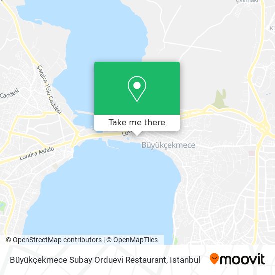 Büyükçekmece Subay Orduevi Restaurant map