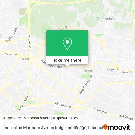 securitas Marmara Avrupa bölge müdürlüğü map