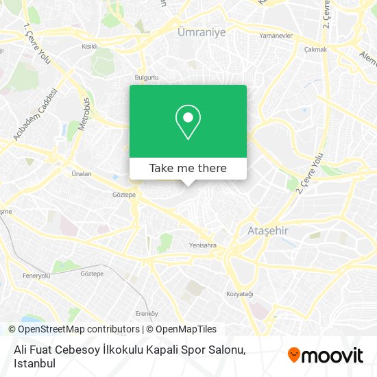 Ali Fuat Cebesoy İlkokulu Kapali Spor Salonu map