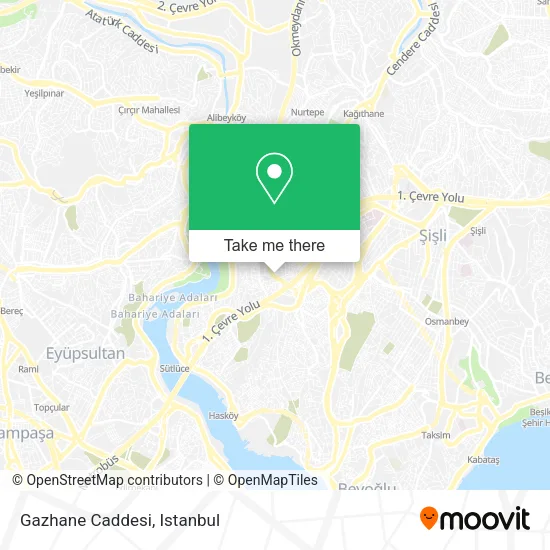Gazhane Caddesi map