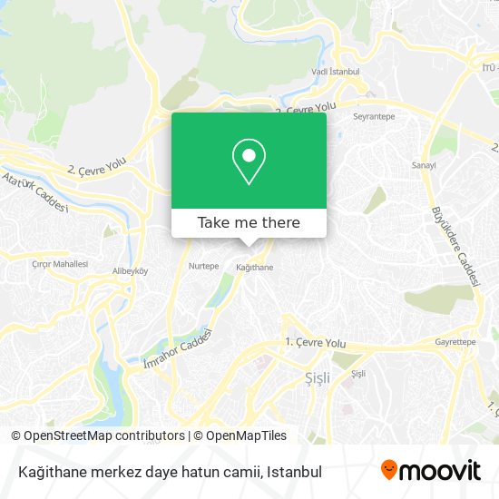Kağithane merkez daye hatun camii map
