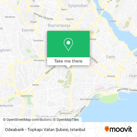Odeabank - Topkapı Vatan Şubesi map
