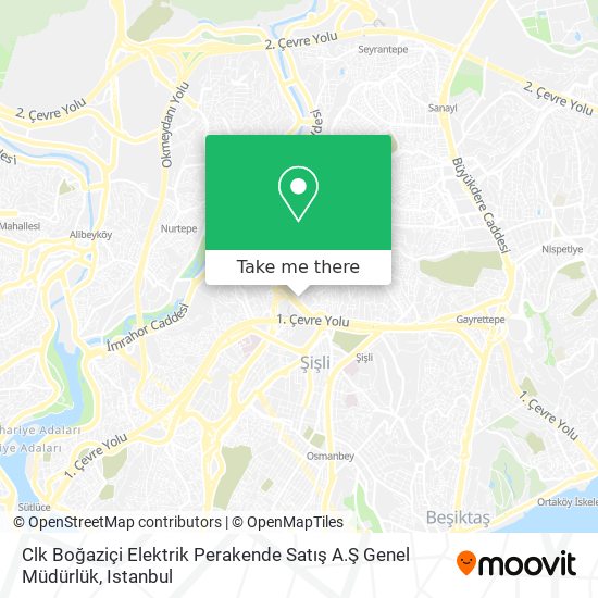 Clk Boğaziçi Elektrik Perakende Satış A.Ş Genel Müdürlük map