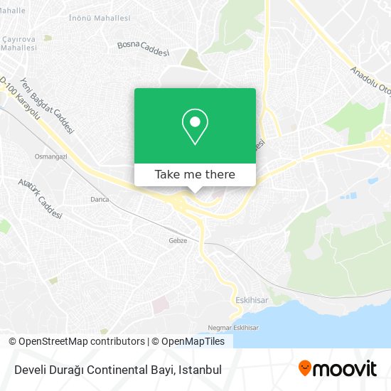 Develi Durağı Continental Bayi map