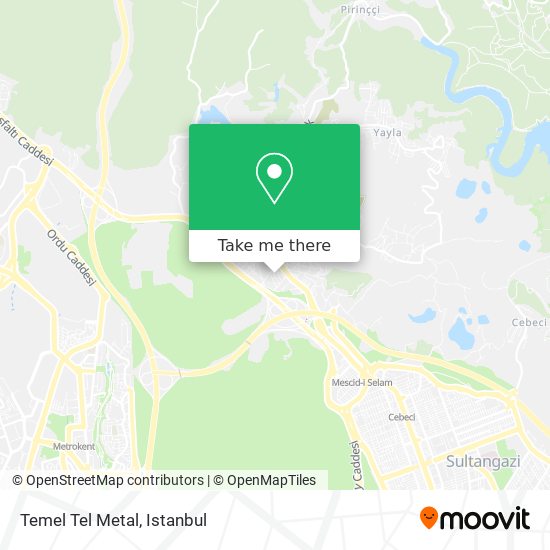 Temel Tel Metal map