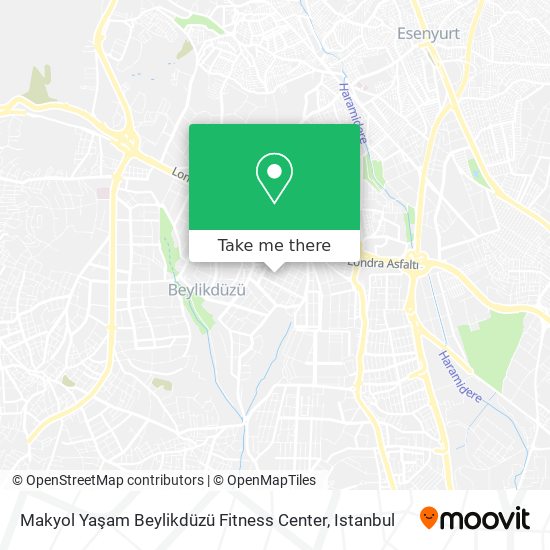 Makyol Yaşam Beylikdüzü Fitness Center map