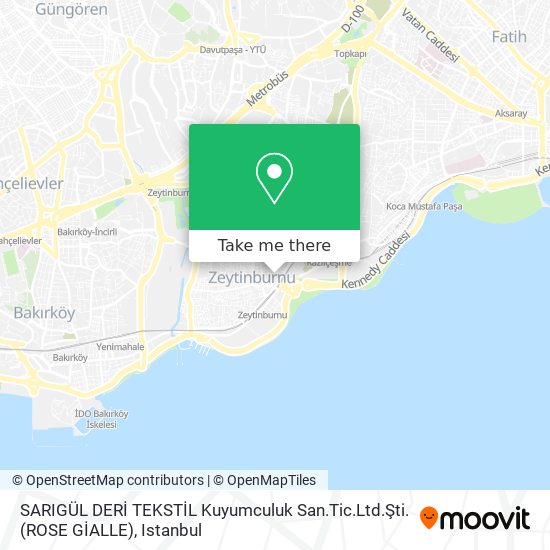 SARIGÜL DERİ TEKSTİL Kuyumculuk San.Tic.Ltd.Şti.(ROSE GİALLE) map