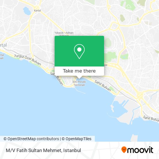 M/V Fatih Sultan Mehmet map